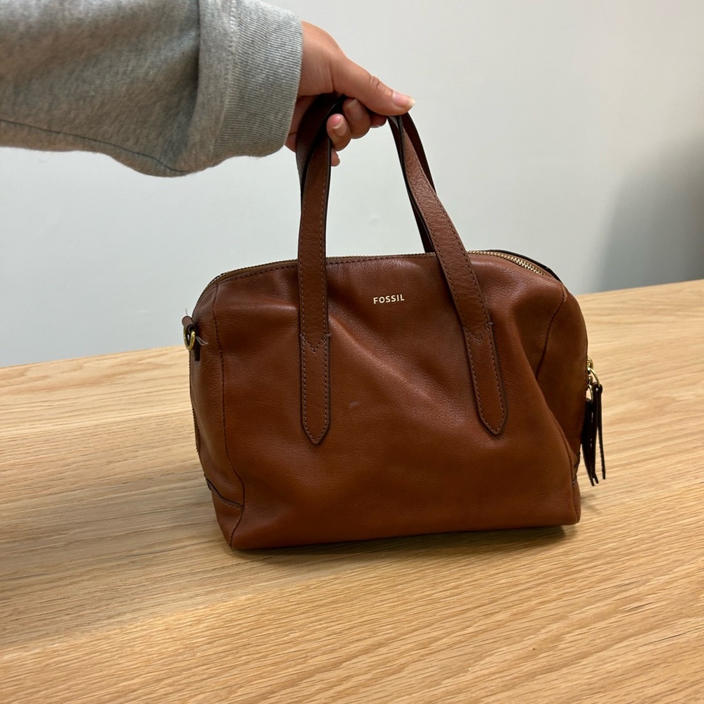 Fossil chestnut hand bag - purse